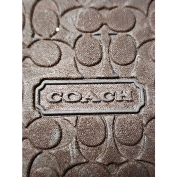 Coach Wedge Thong Sandals Jaden Size 10 Y2K Brown - Picture 7 of 10